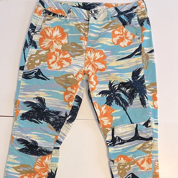 G Star Raw Elwood 5622 3D Mid Boyfriend Hawaii Aloha Print Jeans Pharrell 33x28 - Picture 5 of 16